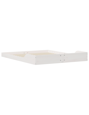 Struttura del letto Bianco 160 x 210 cm Pino massello