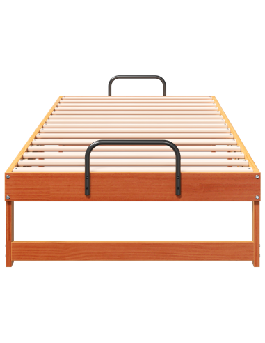 Struttura del letto Marrone 80 x 200 cm Pino massello