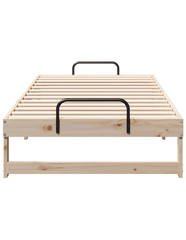 Struttura del letto Marrone 90 x 190 cm Pino massello
