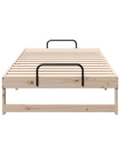 Struttura del letto Marrone 75 x 190 cm Pino massello