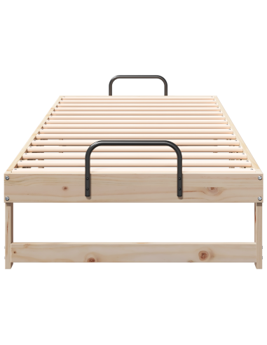 Struttura del letto Marrone 80 x 210 cm Pino massello