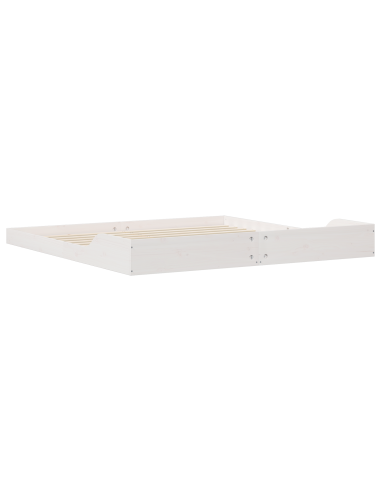Struttura del letto Bianco 180 x 210 cm Pino massello