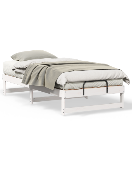 Struttura Letto con Manici Bianco 90 x 200 cm
