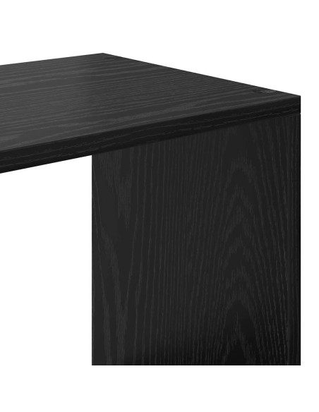 Armadio per Libri Rovere nero 137.5 x 29 x 137.5 cm