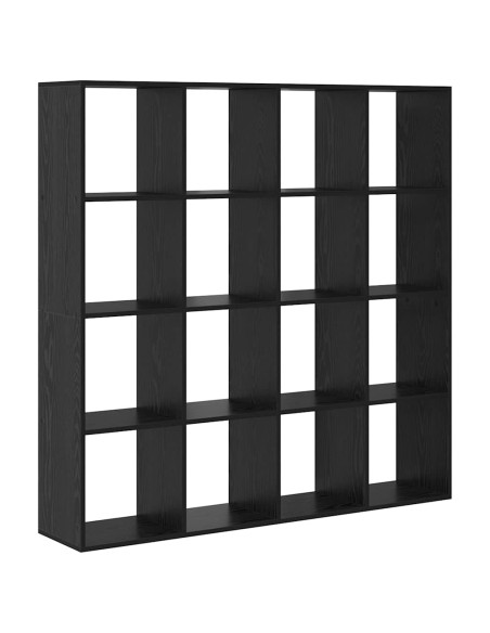 Armadio per Libri Rovere nero 137.5 x 29 x 137.5 cm