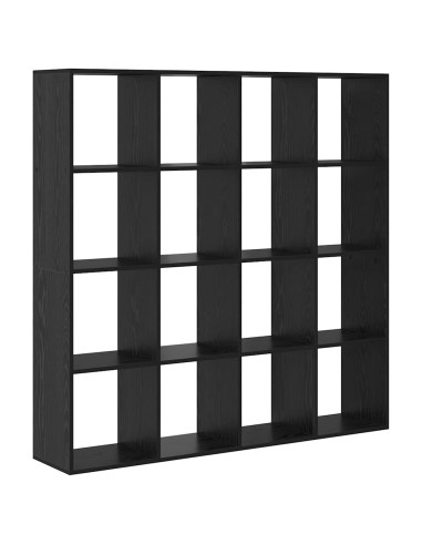 Armadio per Libri Rovere Nero 137,5 x 29 x 137,5 cm