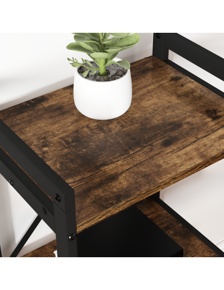 Libreria Rovere fumo 40 x 30 x 83 cm Legno multistrato