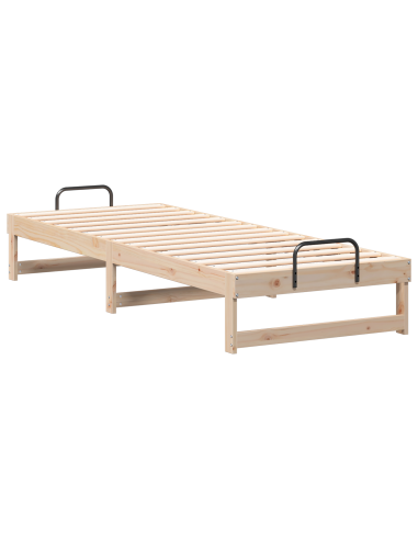Struttura del letto Marrone 80 x 200 cm Pino massello