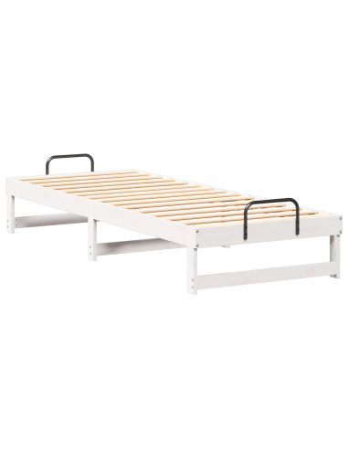 Struttura del letto Bianco 80 x 200 cm Pino massello