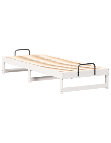 Struttura del letto Bianco 80 x 200 cm Pino massello