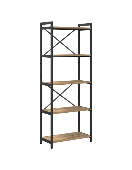 Libreria rovere artigianale 60 x 30 x 153 cm Legno multistrato