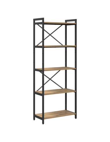 Libreria Rovere artigianale 60 x 30 x 155 cm Legno multistrato