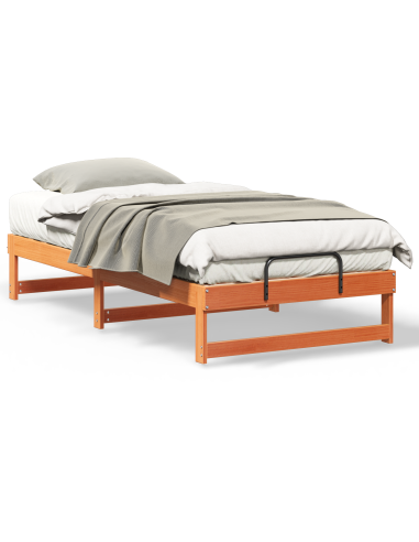 Struttura del letto Marrone 90 x 190 cm Pino massello