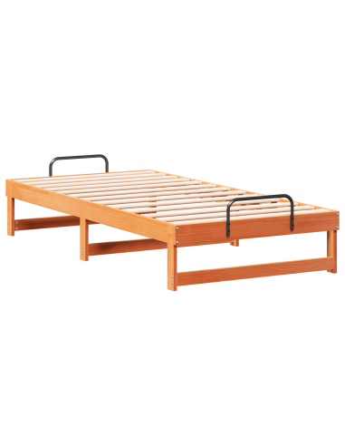 Struttura del letto Marrone 90 x 190 cm Pino massello