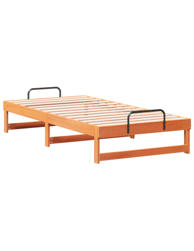 Struttura del letto Marrone 75 x 190 cm Pino massello
