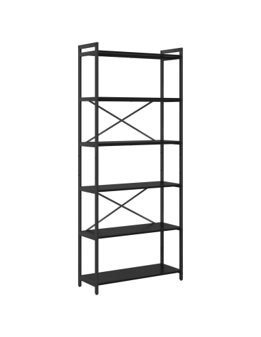 Libreria Rovere Nero 40 x 30 x 85 cm Legno multistrato