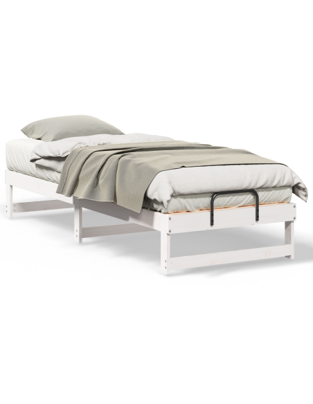Struttura Letto con Manici Bianco 80 x 210 cm