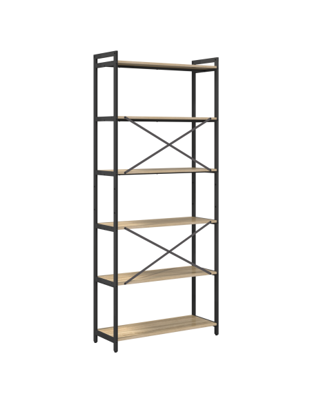 Libreria rovere sonoma 80 x 30 x 188 cm Legno multistrato
