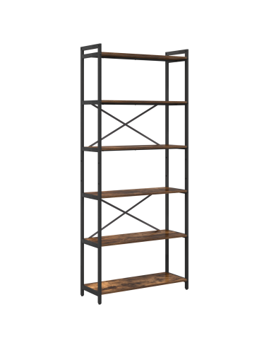 Libreria Rovere fumé 40 x 30 x 85 cm Legno multistrato