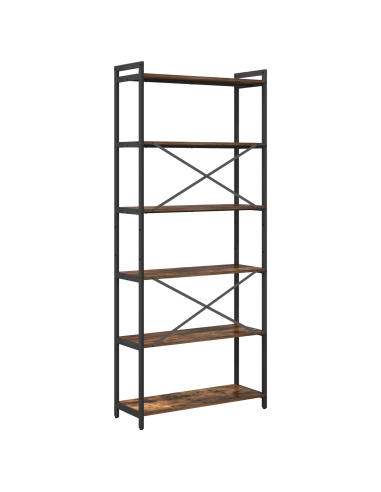 Libreria Rovere fumé 40 x 30 x 85 cm Legno multistrato