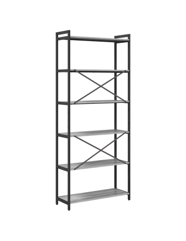 Libreria Grigio sonoma 40 x 30 x 85 cm Legno multistrato