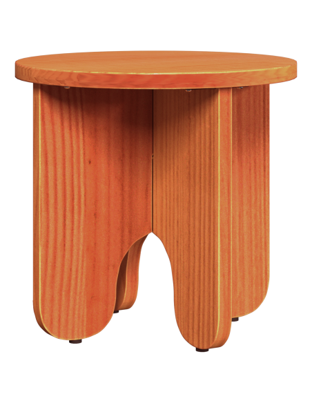 Tavolino da salotto 2 pcs Marrone cerato Legno massello di pino