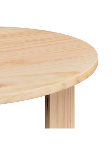 Tavolino da salotto 2 pcs Naturale Legno massello di pino