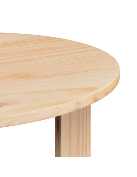 Tavolino da salotto 2 pcs Naturale Legno massello di pino