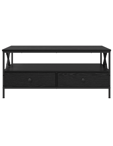 Tavolino da salotto with Drawer Rovere nero 100 x 51 x 45 cm