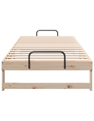 Struttura del letto Marrone 90 x 220 cm Pino massello