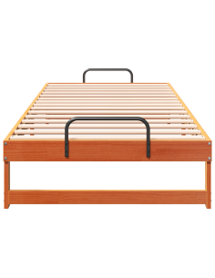 Struttura del letto Marrone 90 x 220 cm Pino massello