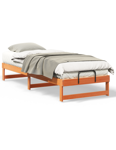 Struttura del letto Marrone 90 x 210 cm Pino massello