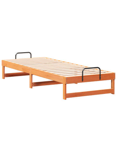 Struttura del letto Marrone 90 x 210 cm Pino massello