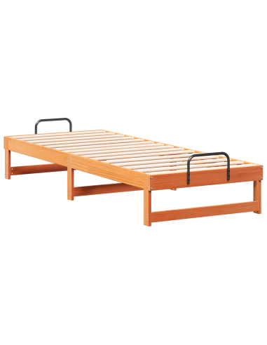 Struttura del letto Marrone 90 x 210 cm Pino massello