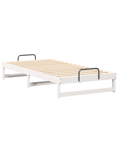 Struttura del letto Bianco 100 x 210 cm Pino massello