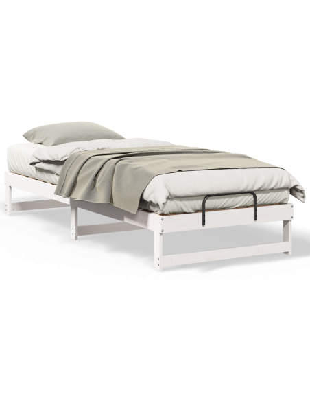 Struttura Letto con Manici Bianco 80 x 220 cm