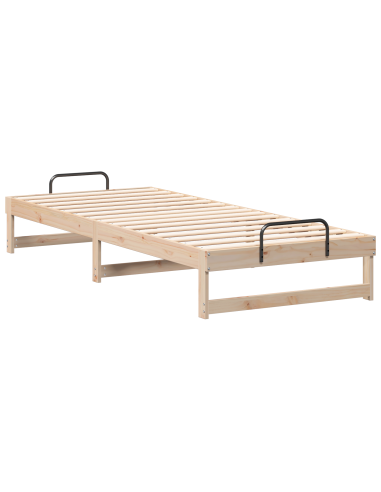 Struttura del letto Marrone 90 x 220 cm Pino massello
