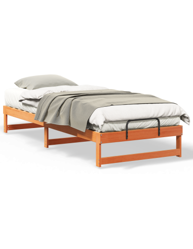 Struttura del letto Marrone 90 x 220 cm Pino massello