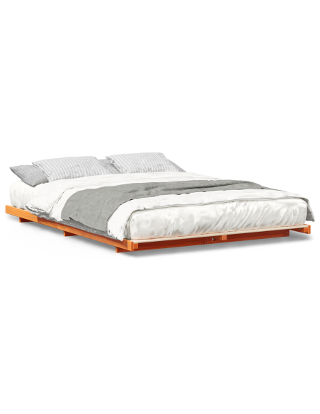 Struttura letto a terra Cera marrone 160 x 210 cm
