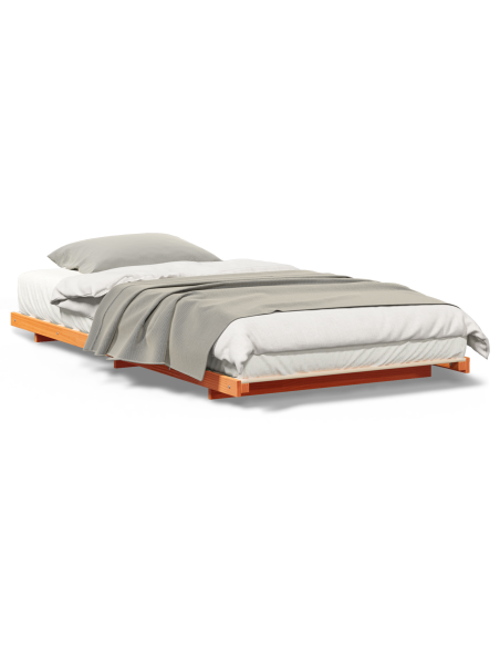 Struttura letto a terra Cera marrone 80 x 220 cm