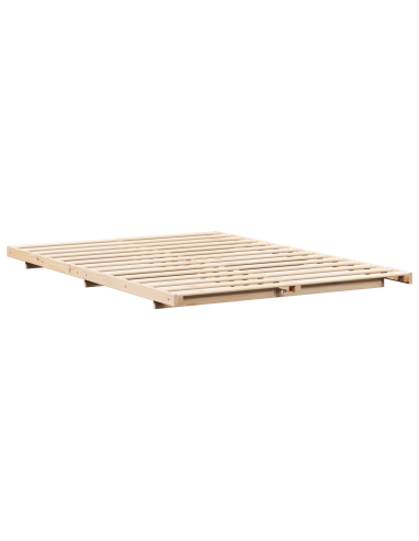 Struttura letto a terra Marrone 160 x 220 cm