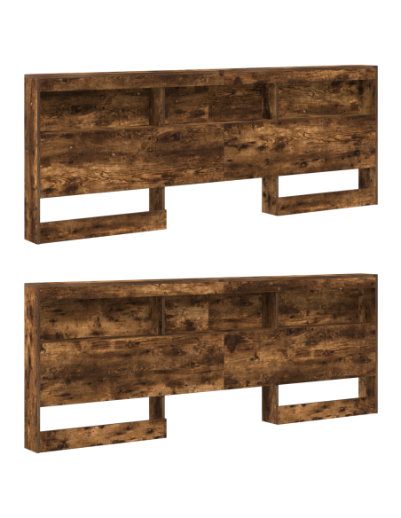 Testata contenitore Rovere fumo 200 cm Legno multistrato