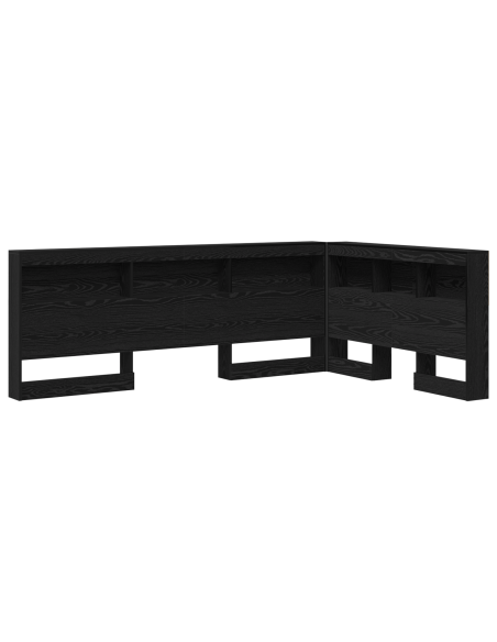 Testata contenitore Rovere nero 120 cm Legno multistrato