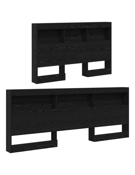 Testata contenitore Rovere nero 120 cm Legno multistrato