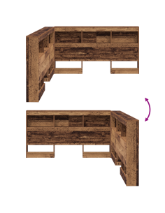 Testata contenitore Legno vecchio 150 cm Legno multistrato 2