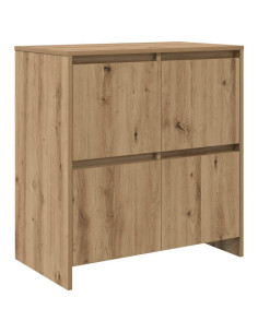 Credenza con cassetto 3 pcs Rovere artigianale 70 x 41 x 75 cm
