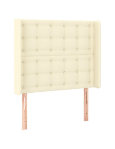 Testiera ad Orecchio Crema 83x16x118/128 cm in Similpelle 2