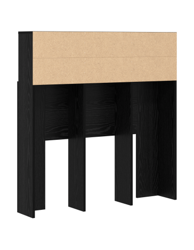 Testata del letto con testiera Rovere Nero 100 x 19 x 103,5 cm