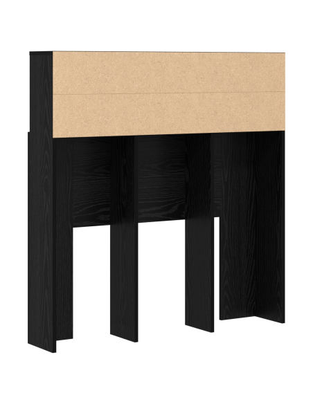 Testata del letto con testiera Rovere Nero 100 x 19 x 103,5 cm