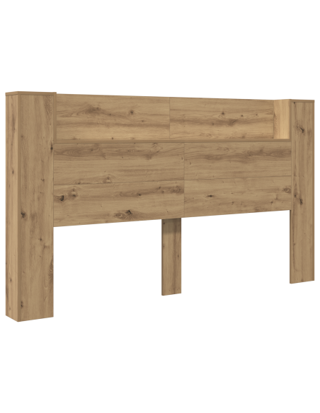 Testata del letto rovere artigianale 180 x 17 x 104.5 cm
